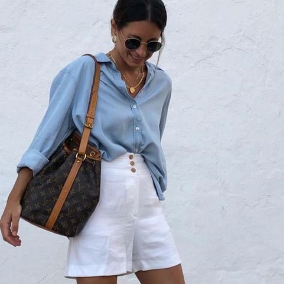 Zara Tops - Zara NWT light blue denim shirt